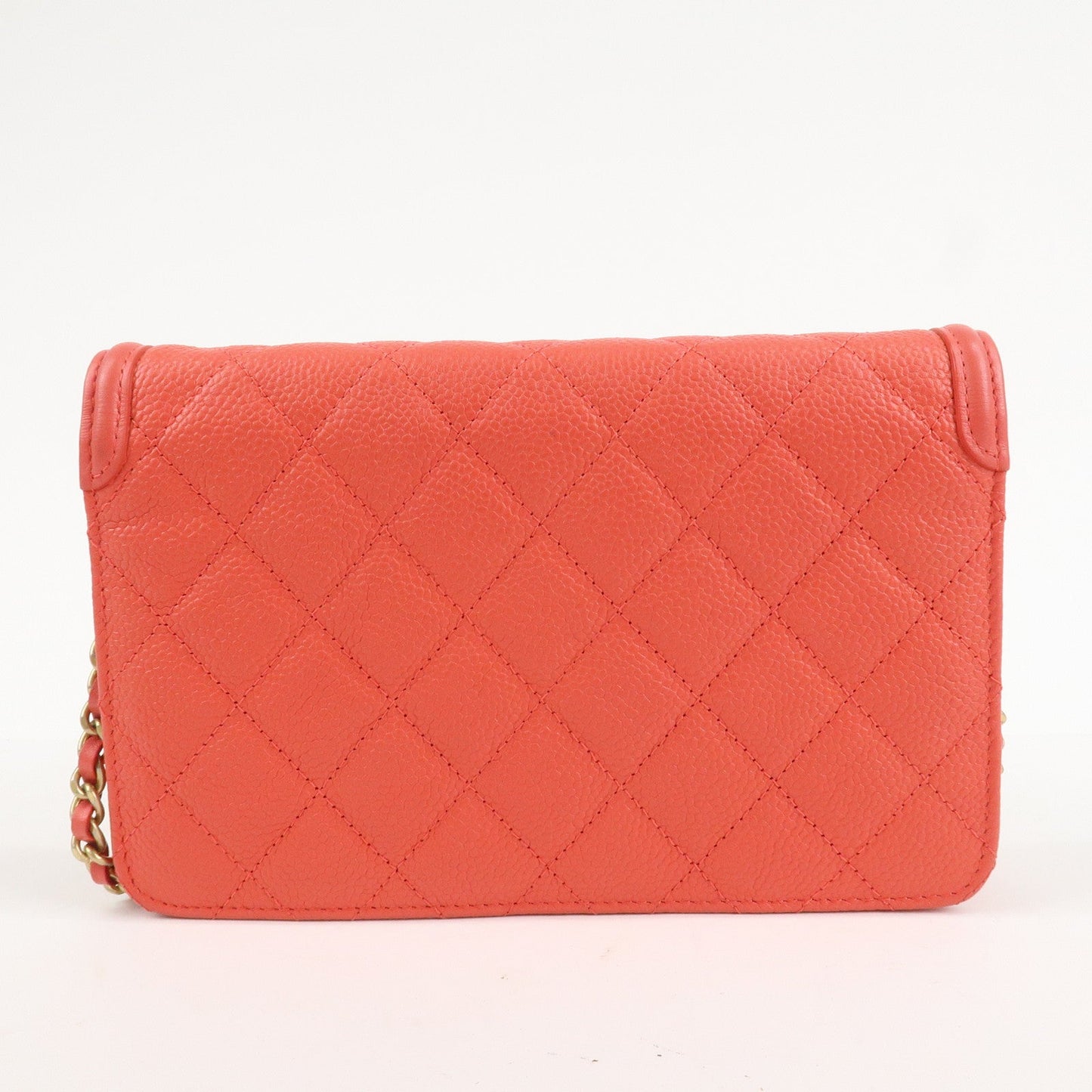 CHANEL CC Filigree Matelasse Caviar Skin Chain Shoulder Bag A84451