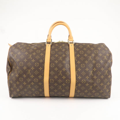 Louis Vuitton Monogram Keep All 55 Boston Bag Brown M41424