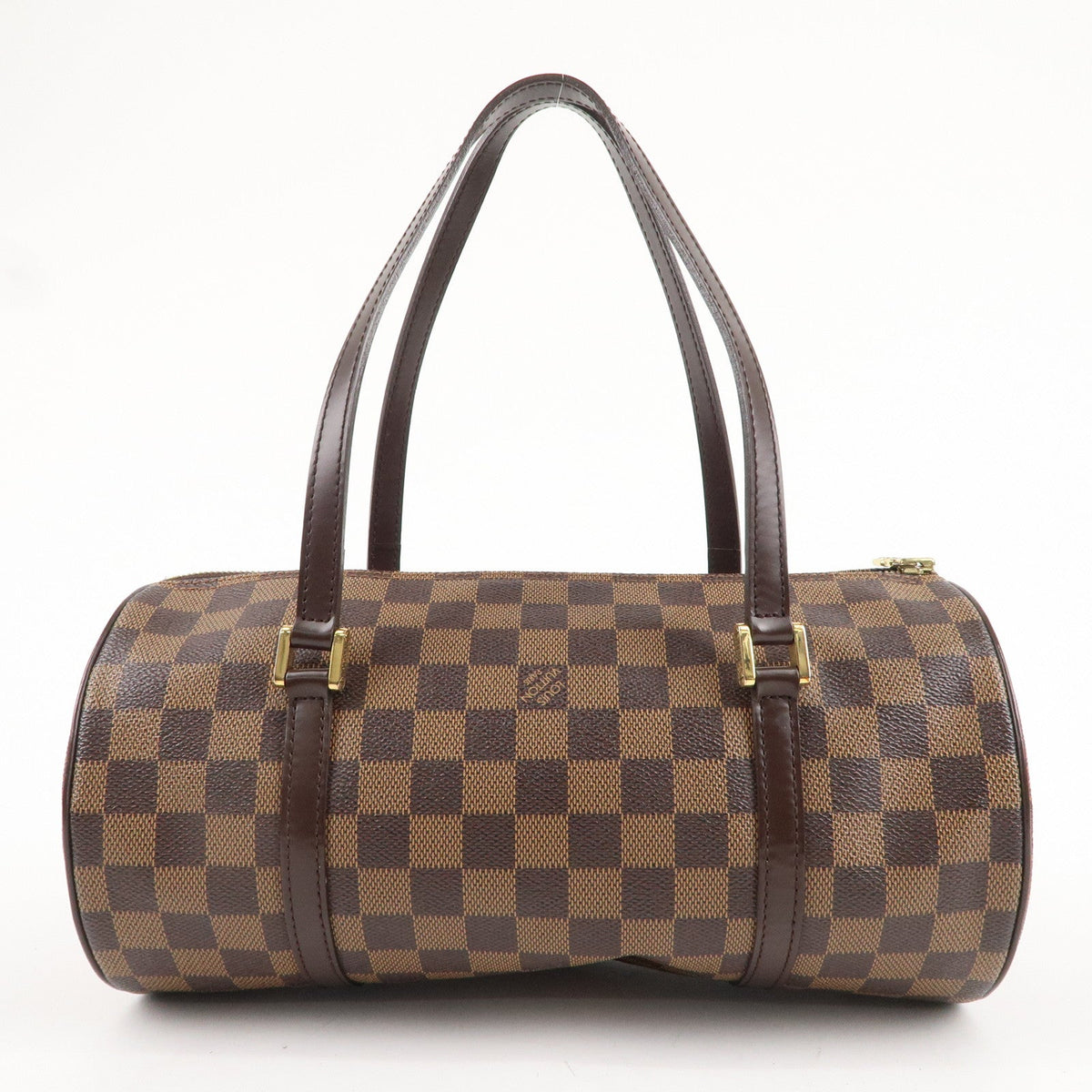 Authe Louis Vuitton Damier Papillon 30 Hand Bag & Pouch Brown N51303