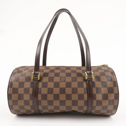 Authe Louis Vuitton Damier Papillon 30 Hand Bag & Pouch Brown N51303