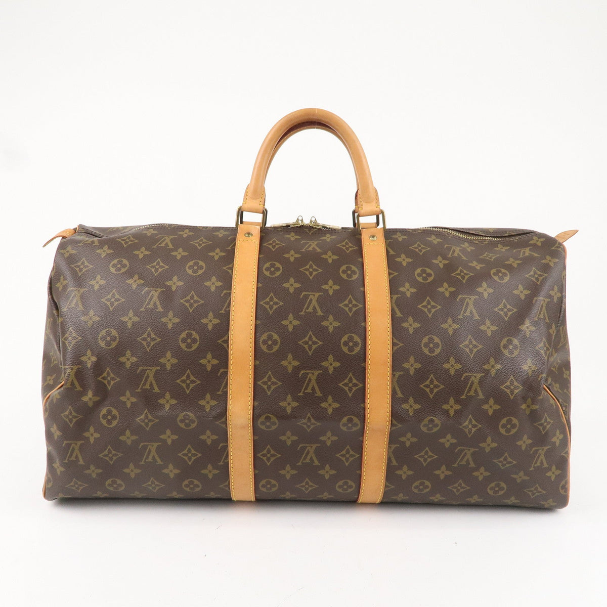 Louis Vuitton Monogram Keep All 55 Boston Bag Brown M41424