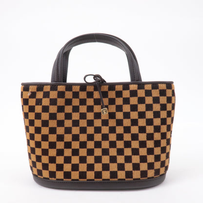 Louis Vuitton Damier Sauvage Impala Hand Bag Brown M92133