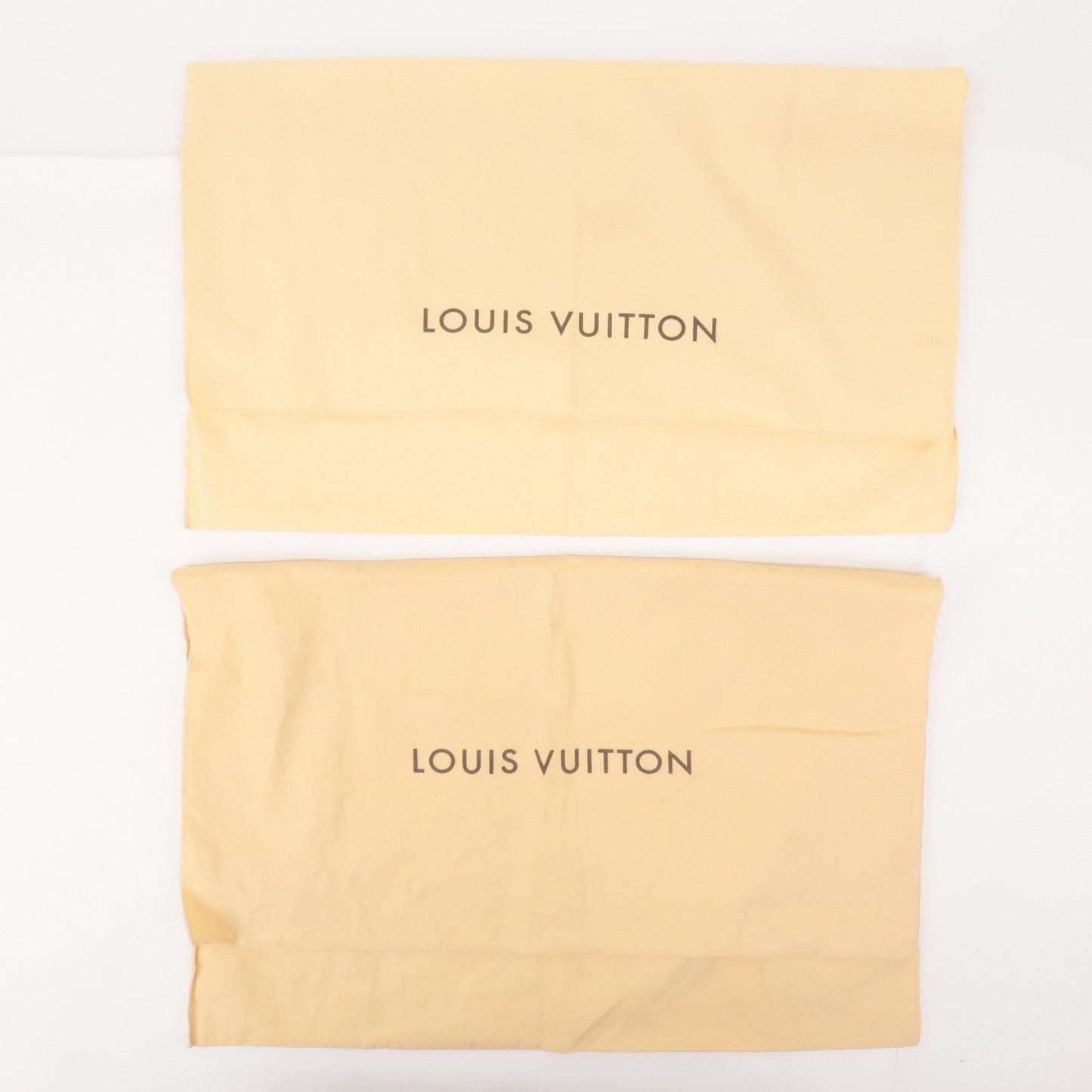 Louis Vuitton Set of 10 Dust Bag Flap Type Beige Brown