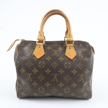 Louis Vuitton Monogram Speedy 25 Hand Bag Boston Bag M41528