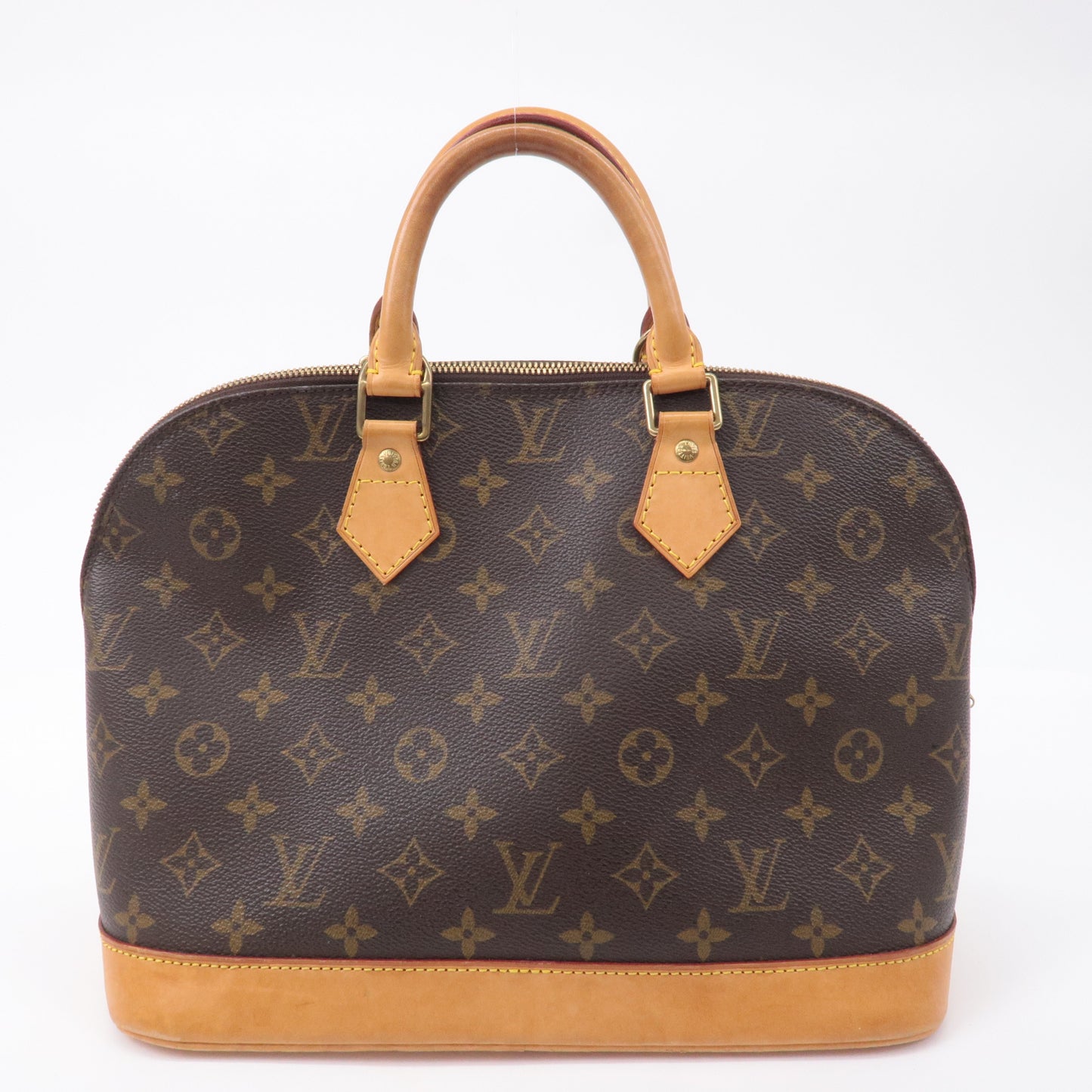 Louis Vuitton Monogram Alma Hand Bag Brown M51130