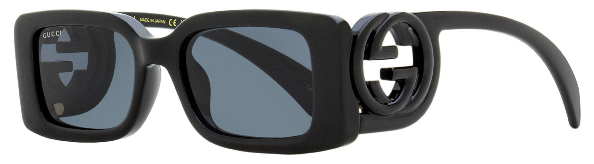 Gucci Women's Rectangular Sunglasses GG1325S 001 Black 54mm