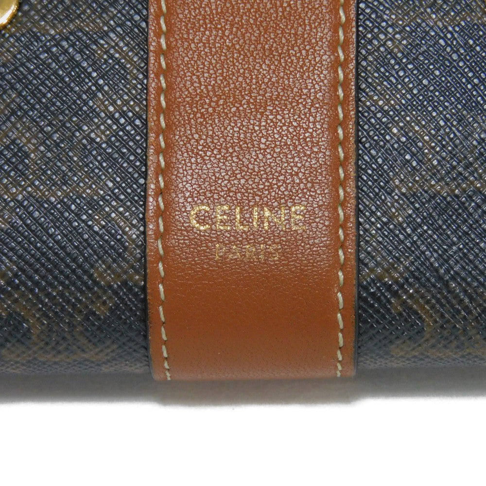 CELINE Tri-fold wallet 10D572BZ9.04LU Triomphe canvas (coated) x calfskin Tan Triomphe Small trifold wallet Women(Unisex) Used