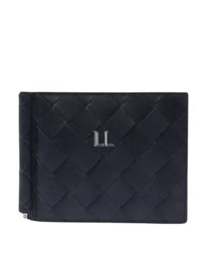 Luxury Bottega Veneta Intrecciato Money Clip Half Wallet Space