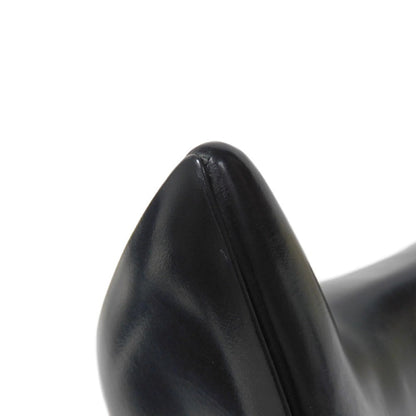 CELINE Booties 327913002C.38NO Shiny calfskin black Side Gore Chelsea cropped boots Women Used