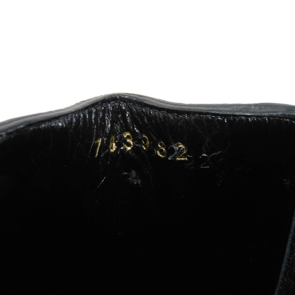 CELINE Booties 327913002C.38NO Shiny calfskin black Side Gore Chelsea cropped boots Women Used