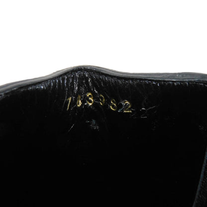 CELINE Booties 327913002C.38NO Shiny calfskin black Side Gore Chelsea cropped boots Women Used