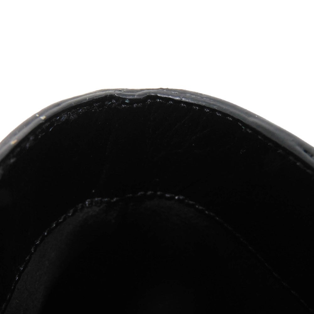 CELINE Booties 327913002C.38NO Shiny calfskin black Side Gore Chelsea cropped boots Women Used