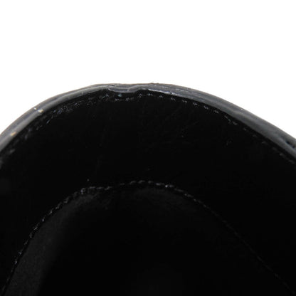 CELINE Booties 327913002C.38NO Shiny calfskin black Side Gore Chelsea cropped boots Women Used