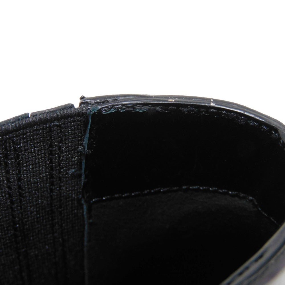 CELINE Booties 327913002C.38NO Shiny calfskin black Side Gore Chelsea cropped boots Women Used