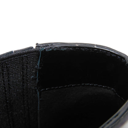 CELINE Booties 327913002C.38NO Shiny calfskin black Side Gore Chelsea cropped boots Women Used
