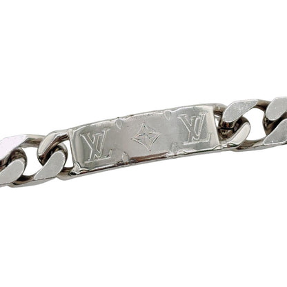 LOUIS VUITTON <br> Monogram Chain Bracelet Silver