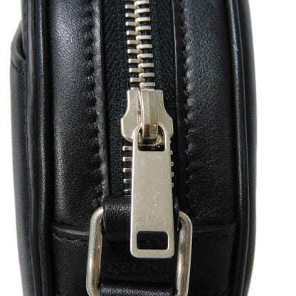 CELINE Shoulder Bag 195883DDJ.38SI Calfskin Black x white logo studs Round Mini Bag Women(Unisex) Used