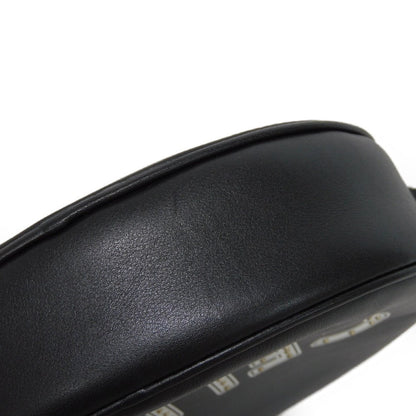 CELINE Shoulder Bag 195883DDJ.38SI Calfskin Black x white logo studs Round Mini Bag Women(Unisex) Used
