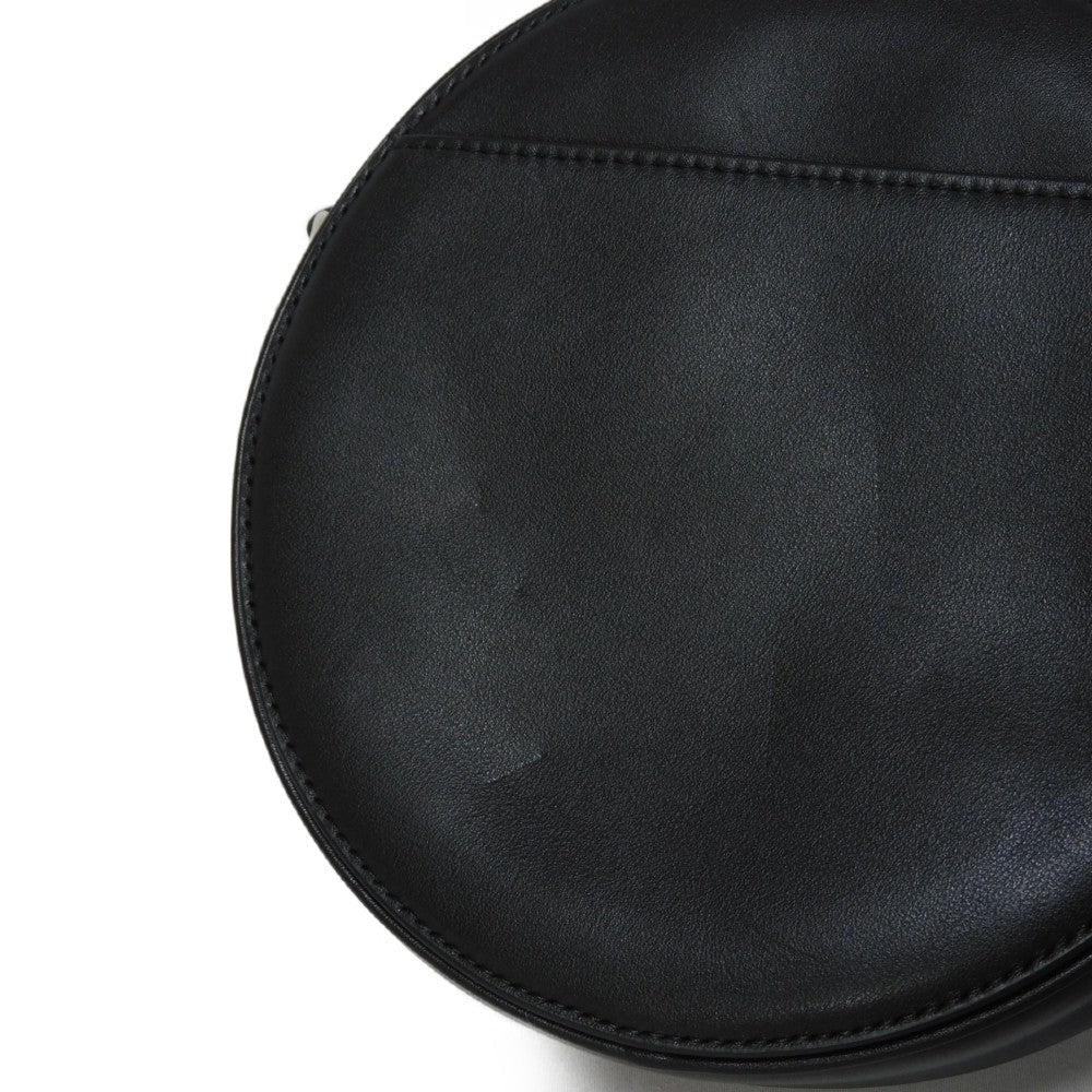 CELINE Shoulder Bag 195883DDJ.38SI Calfskin Black x white logo studs Round Mini Bag Women(Unisex) Used