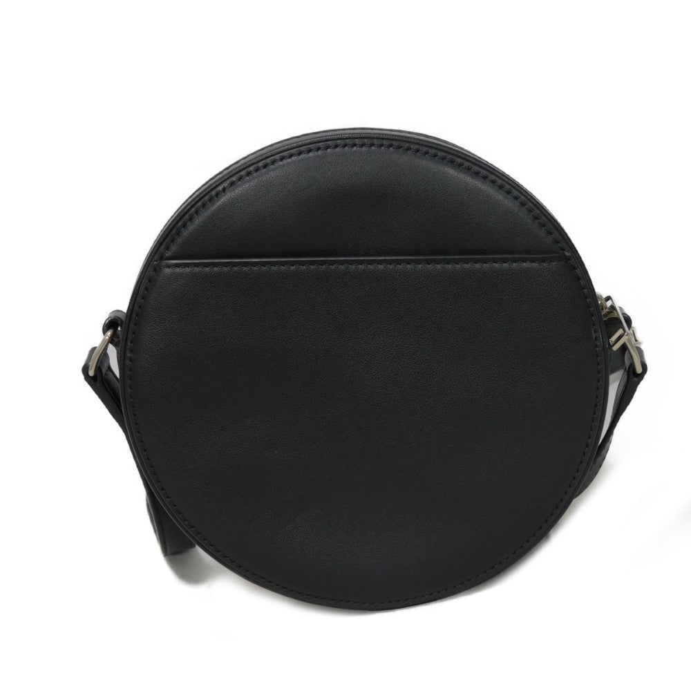 CELINE Shoulder Bag 195883DDJ.38SI Calfskin Black x white logo studs Round Mini Bag Women(Unisex) Used