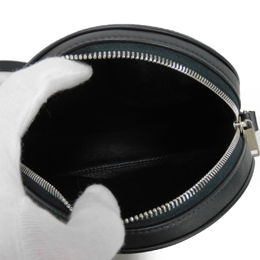 CELINE Shoulder Bag 195883DDJ.38SI Calfskin Black x white logo studs Round Mini Bag Women(Unisex) Used