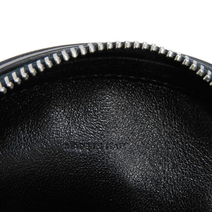 CELINE Shoulder Bag 195883DDJ.38SI Calfskin Black x white logo studs Round Mini Bag Women(Unisex) Used