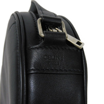 CELINE Shoulder Bag 195883DDJ.38SI Calfskin Black x white logo studs Round Mini Bag Women(Unisex) Used