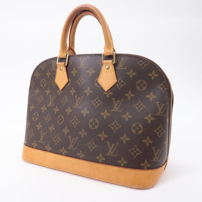 Louis Vuitton Monogram Alma Hand Bag Brown M51130