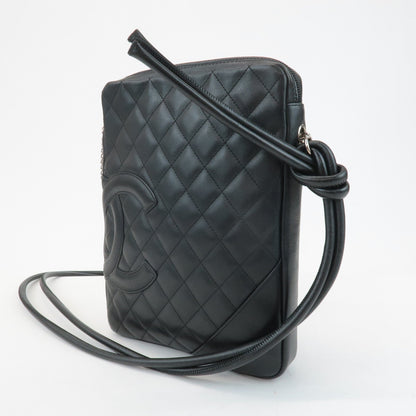 CHANEL Cambon Lamb Skin Medium Pochette Shoulder Bag A25178