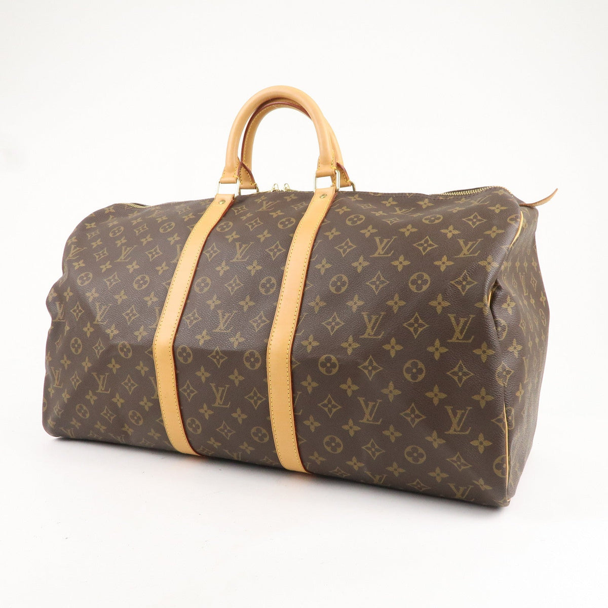 Louis Vuitton Monogram Keep All 55 Boston Bag Brown M41424
