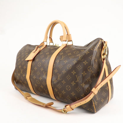 Louis Vuitton Monogram Keep All Bandoulier 50 Boston Bag M41416