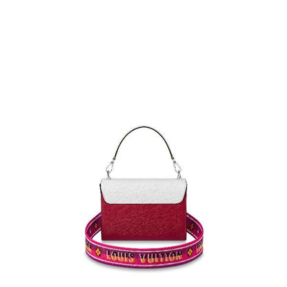 LV Twist MM Epi Blanc/Scarlet