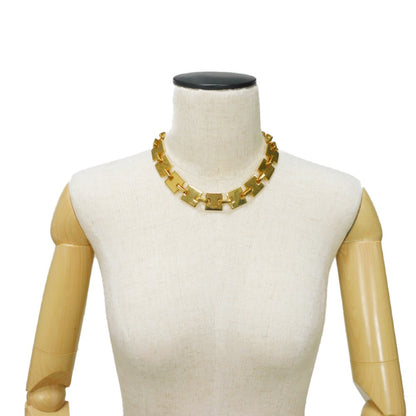 CELINE Necklace 460GQ6BRA.35OR brass gold New logo Square Women Used