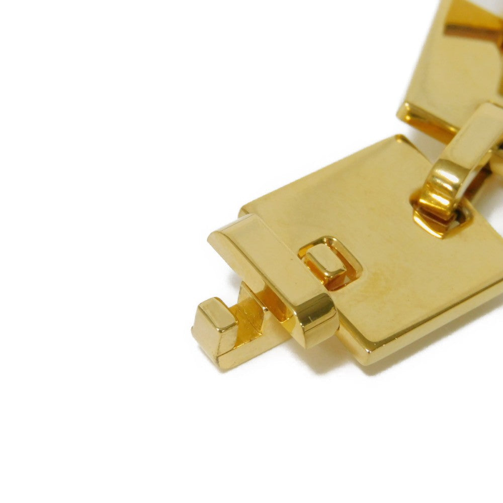 CELINE Necklace 460GQ6BRA.35OR brass gold New logo Square Women Used