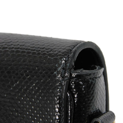 CELINE Shoulder Bag 190494BOE.38NO Karung leather black exotic Tassel small bag Women Used