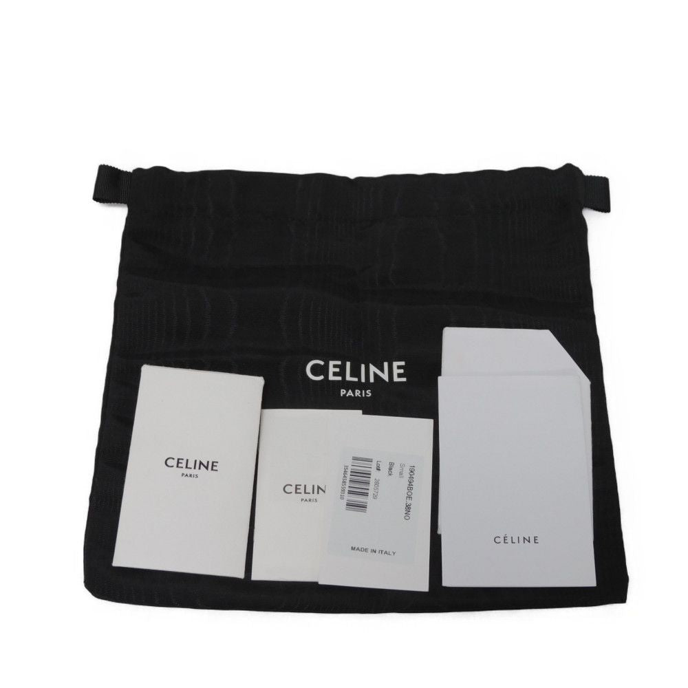 CELINE Shoulder Bag 190494BOE.38NO Karung leather black exotic Tassel small bag Women Used