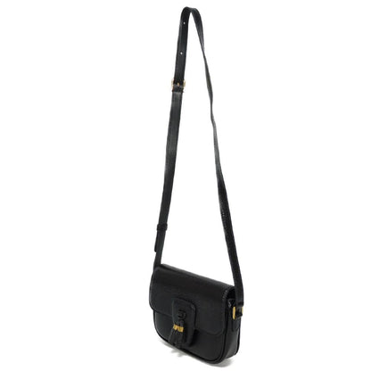 CELINE Shoulder Bag 190494BOE.38NO Karung leather black exotic Tassel small bag Women Used
