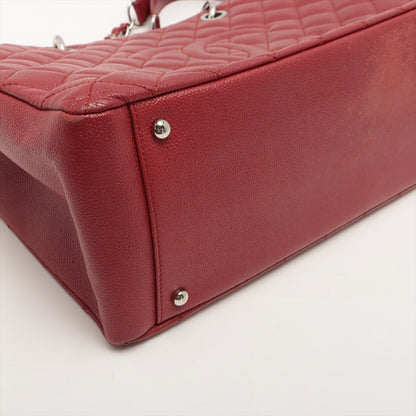 Chanel Matrasse Caviar S Chantrotot Bag Red Silver Gold