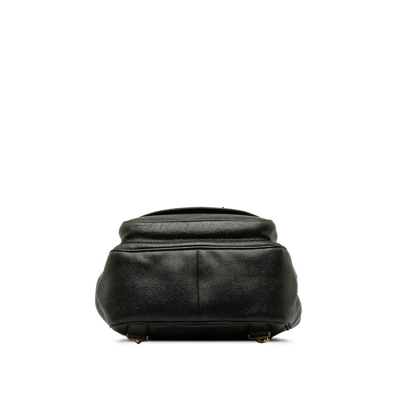 Chanel Vintage Decacoco Cocomark Rucksack Black Caviar   CHANEL