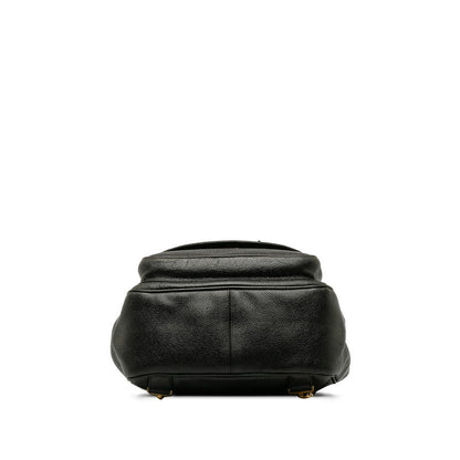 Chanel Vintage Decacoco Cocomark Rucksack Black Caviar   CHANEL