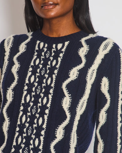 Chanel 18A Paris Hamburg Knitted Glitter Jumper Size FR 38 (UK 10)