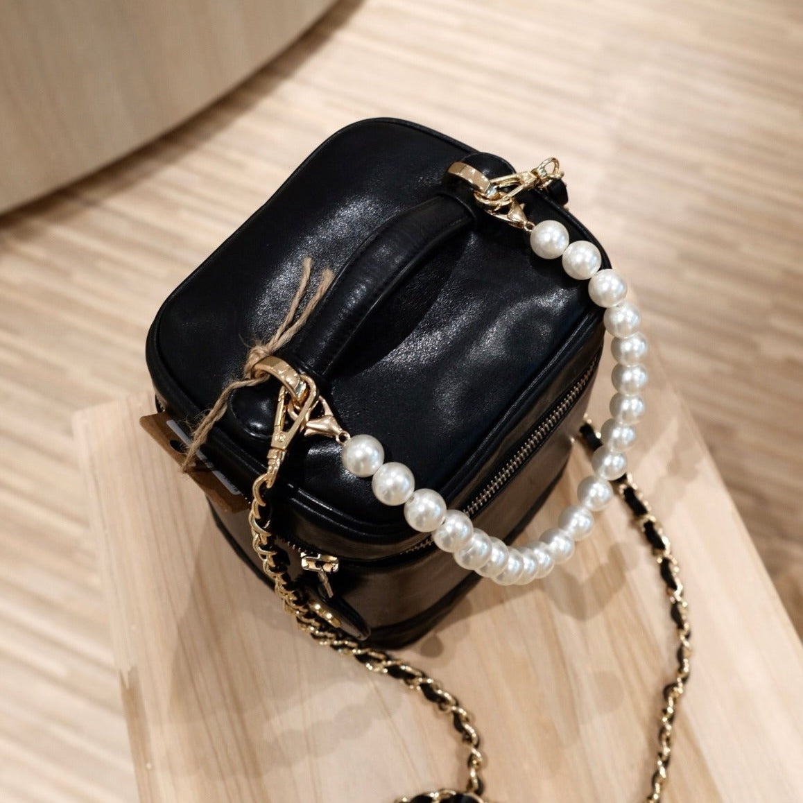Chanel vintage lambskin wash handbag