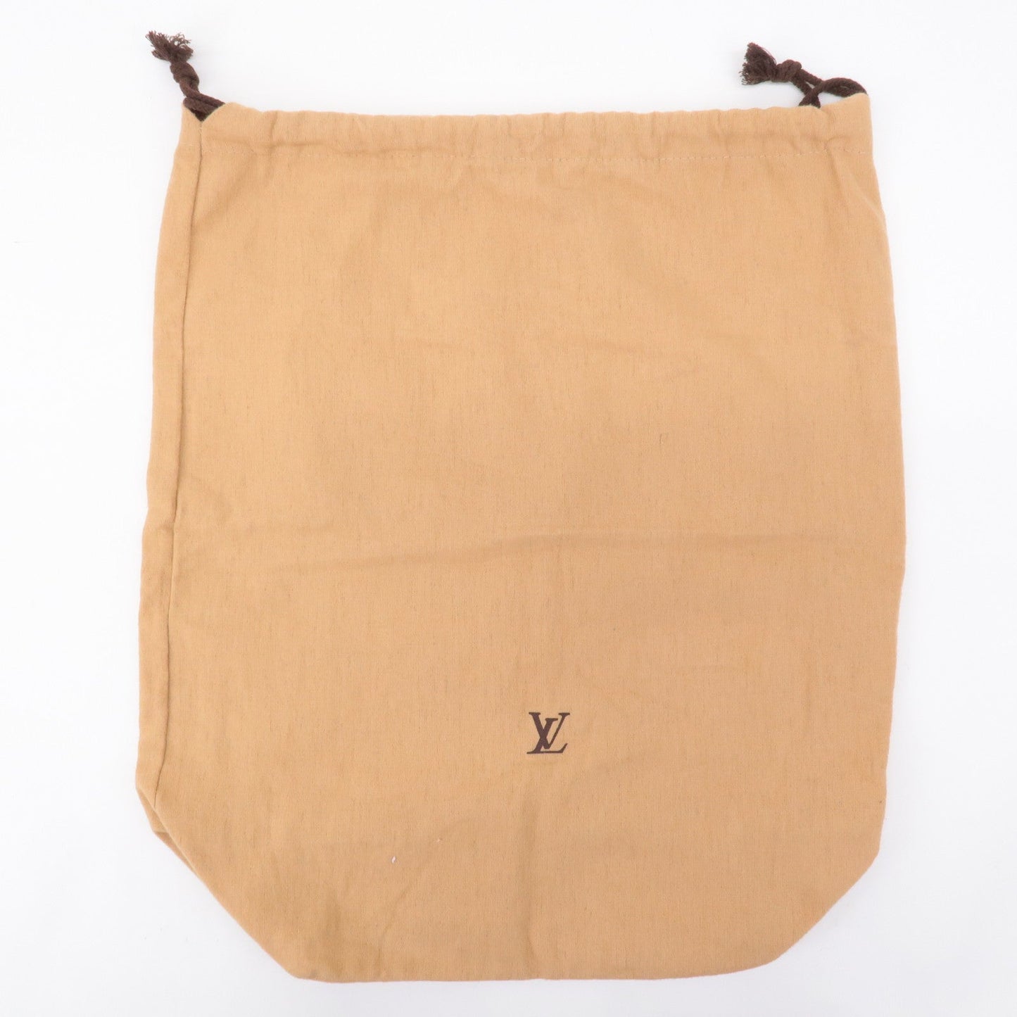 Louis Vuitton Set of 9 Dust Bag Old Style Draw String Beige Brown