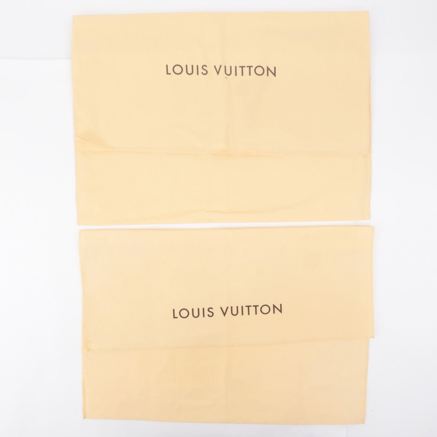 Louis Vuitton Set of 10 Dust Bag Flap Type Beige Brown