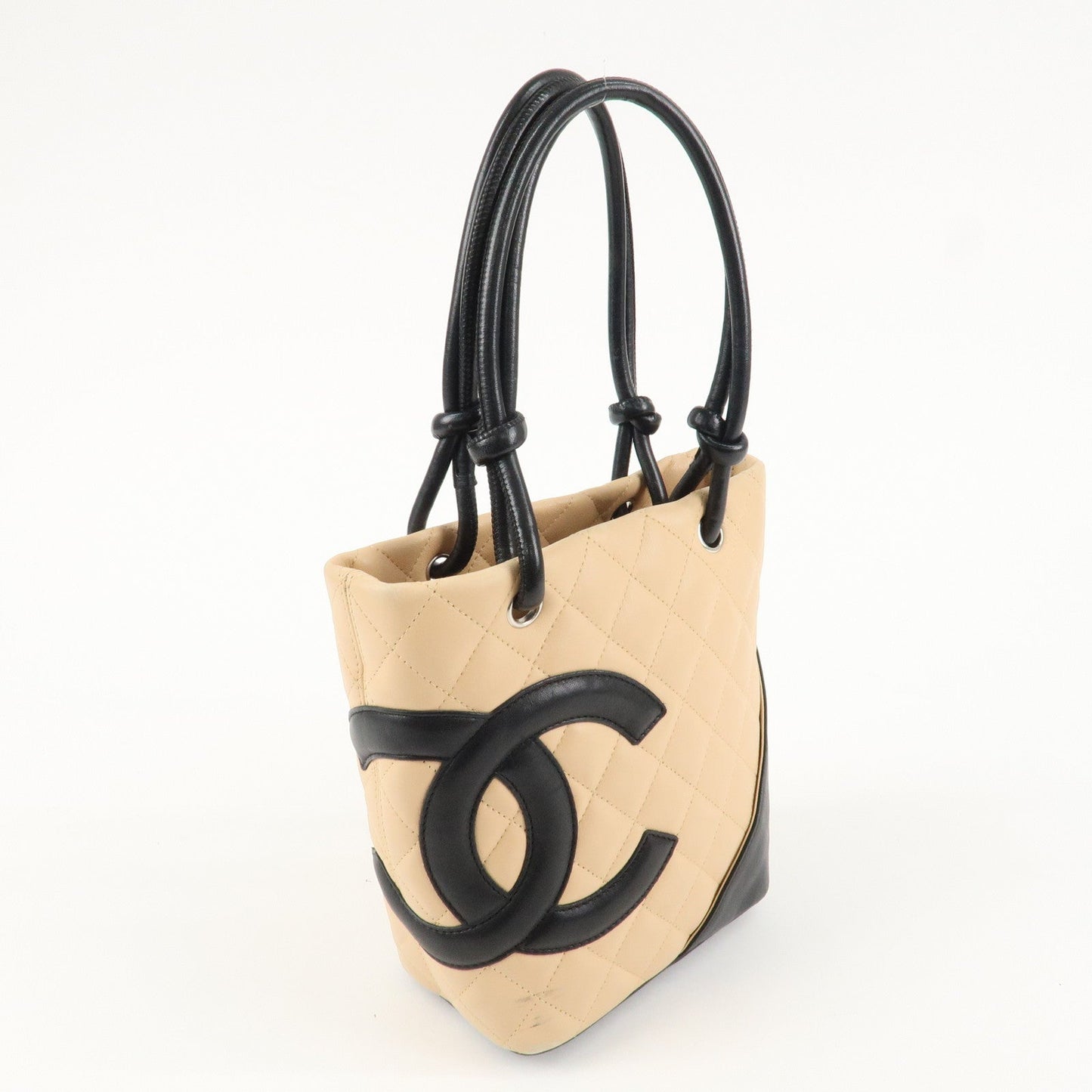 CHANEL COCO Mark Cambon Line Lamb Skin Small Tote Bag A25166