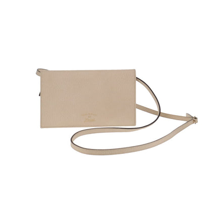 Gucci Ivory Leather Wallet On Strap