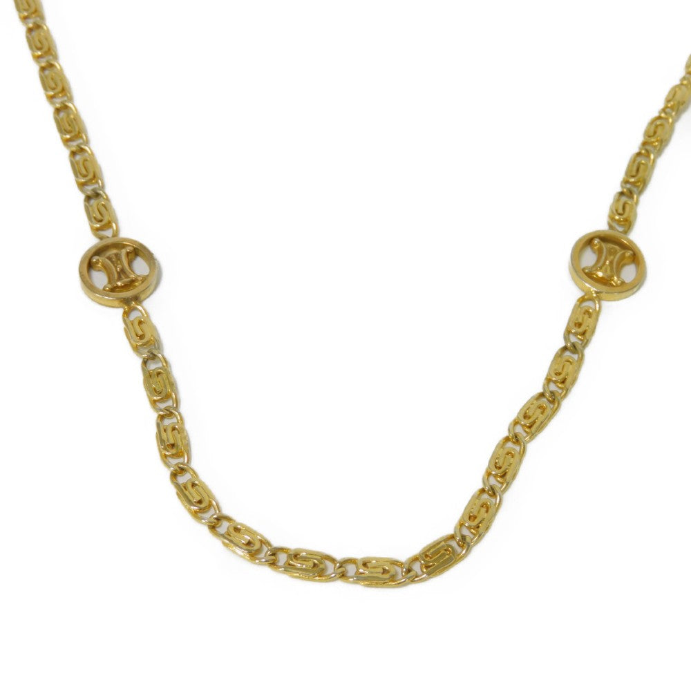 CELINE Necklace plating gold Brazon Macadam Women(Unisex) Used