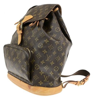 Louis Vuitton Montsouris Gm  Canvas Backpack Bag