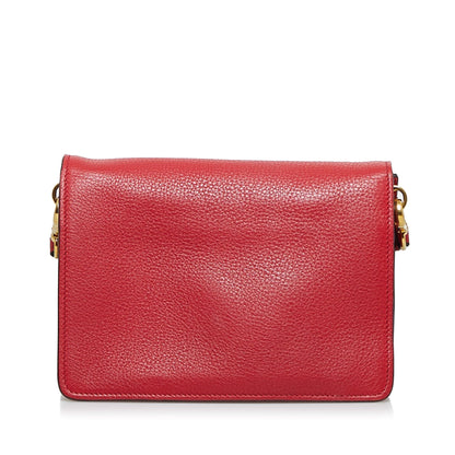 Prada Vitello Daino Small Flap Crossbody Bag