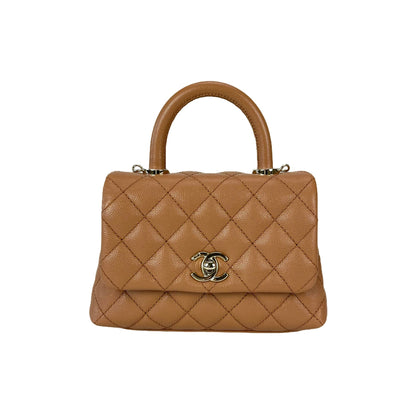 Mini Coco Handle Flap Caramel LGHW